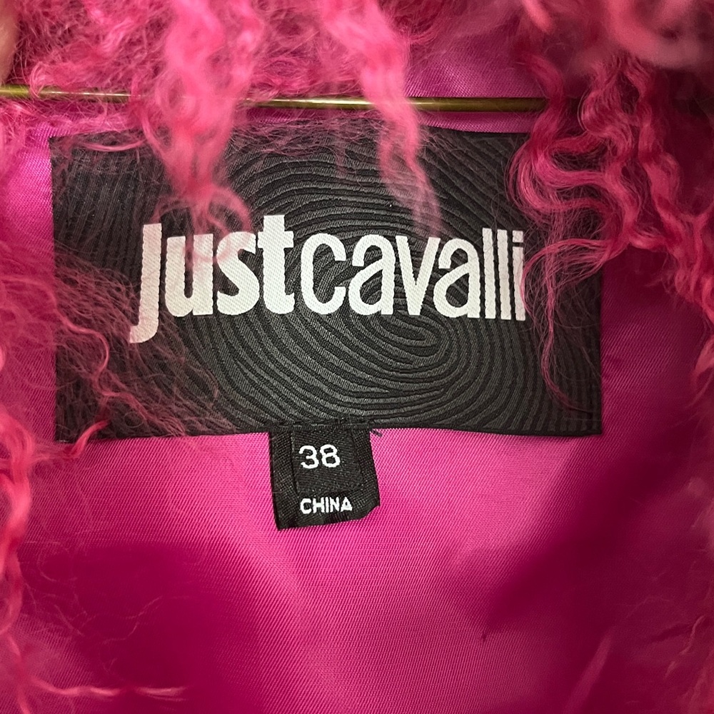Just Cavalli Pink Fur Coat Size IT38 - Picture 4 of 7